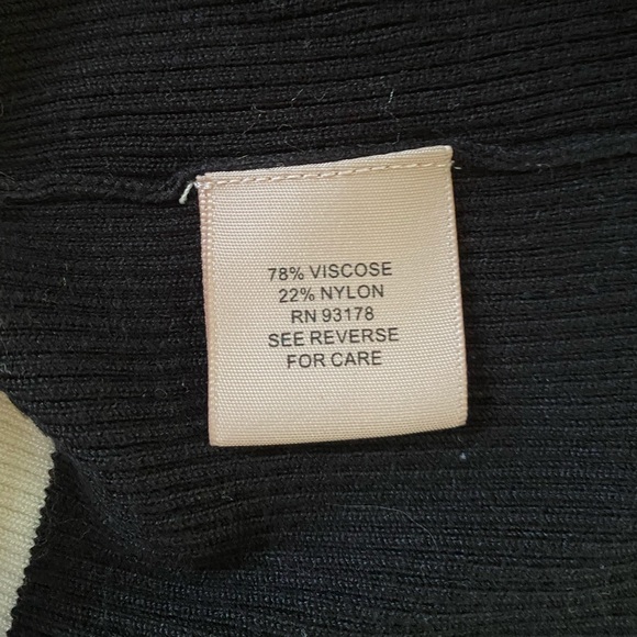 Philosophy Striped Ribbed 3/4 Sleeve Crewneck Sweater - Picture 5 of 5